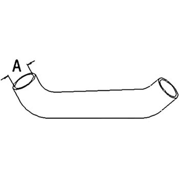Aftermarket Upper Radiator Hose 158615A - main
